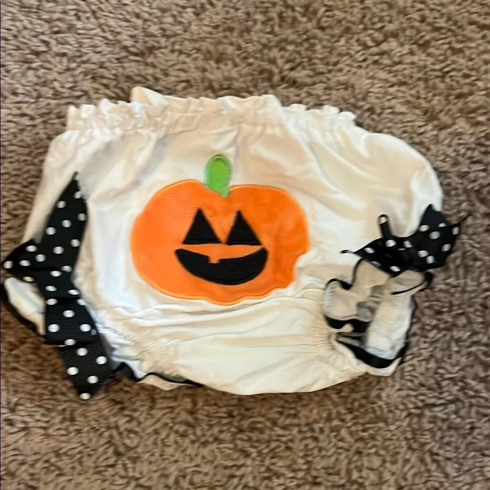 Halloween Pumpkin Baby Bloomers